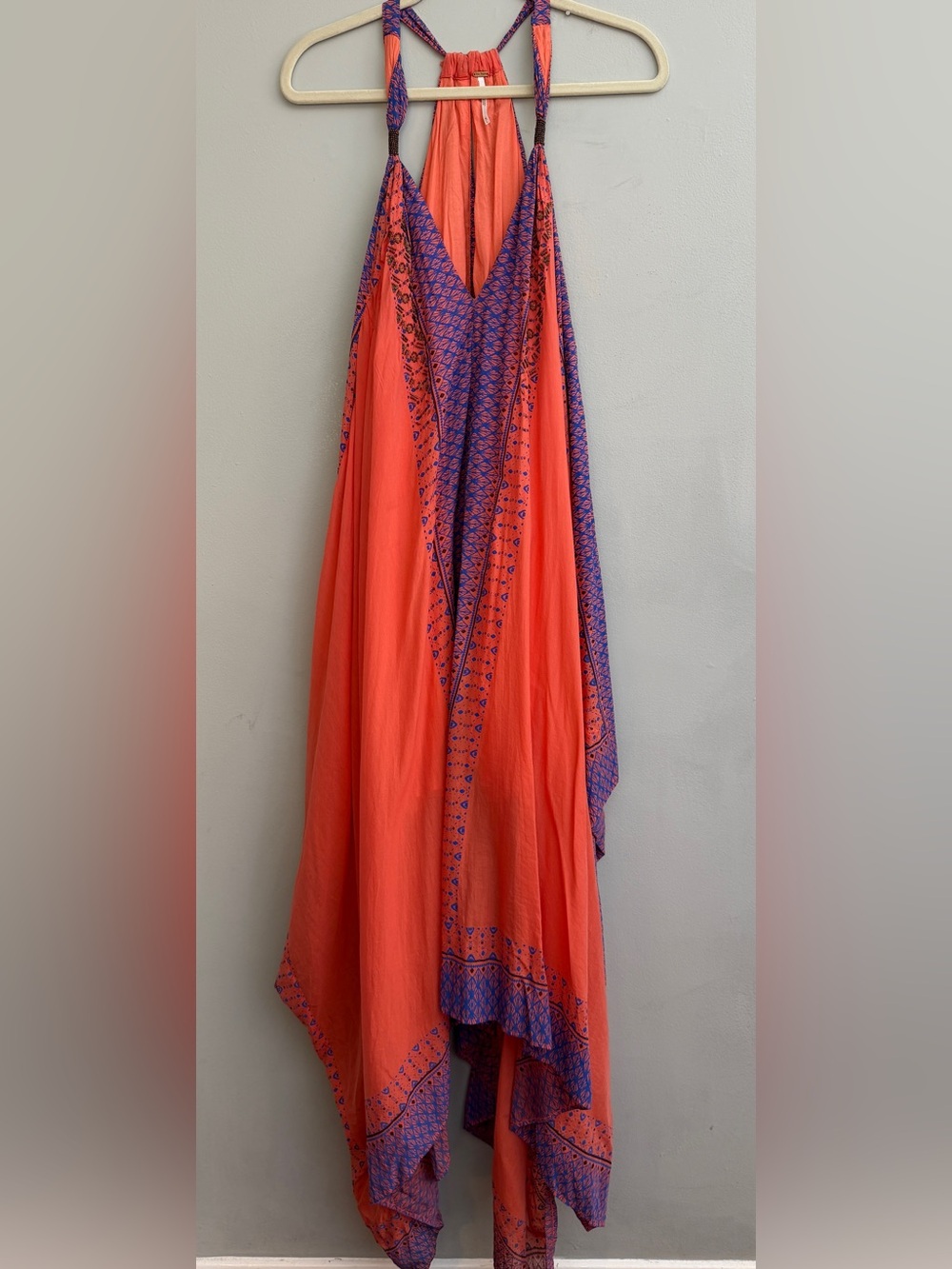 Free People Merida Asymmetrical Hem Maxi Dress, Size M/L